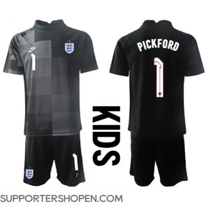 England Jordan Pickford #1 Målvakt Hemmatröja Barn VM 2022 Kortärmad (+ korta byxor)